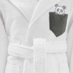 Sensei Maison Capes De Bain Bébé Et Peignoirs Enfant Peignoir De Bain Enfant Blanc 06 Ans -Couvertures bébé et enfant Soldes peignoir de bain enfant blanc 06 ans 2