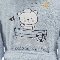Sensei Maison Capes De Bain Bébé Et Peignoirs Enfant Peignoir De Bain Enfant Bleu Arctic 6 Ans -Couvertures bébé et enfant Soldes peignoir de bain enfant bleu arctic 6 ans 7