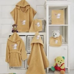 Sensei Maison Capes De Bain Bébé Et Peignoirs Enfant Peignoir De Bain Enfant Miel 2 Ans -Couvertures bébé et enfant Soldes peignoir de bain enfant miel 2 ans 4