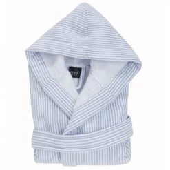 Sensei Maison Capes De Bain Bébé Et Peignoirs Enfant Peignoir De Bain Enfant Rayé Une Face éponge Bleu 04 Ans -Couvertures bébé et enfant Soldes peignoir de bain enfant raye une face eponge bleu 04 ans 2