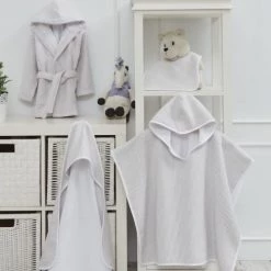 Sensei Maison Capes De Bain Bébé Et Peignoirs Enfant Peignoir De Bain Enfant Rayé Une Face éponge Mastic 02 Ans -Couvertures bébé et enfant Soldes peignoir de bain enfant raye une face eponge mastic 02 ans 5