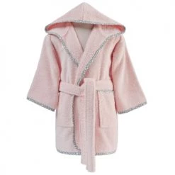 Couvertures bébé et enfant Soldes -Couvertures bébé et enfant Soldes peignoir de bain enfant rose 04 ans 1