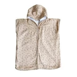 Gabrielle Paris Capes De Bain Bébé Et Peignoirs Enfant Peignoir En Gaze De Coton Biologique à Motifs Rose -Couvertures bébé et enfant Soldes peignoir en gaze de coton biologique a motifs beige 1