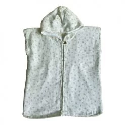 Gabrielle Paris Capes De Bain Bébé Et Peignoirs Enfant Peignoir En Gaze De Coton Biologique à Motifs Blanc