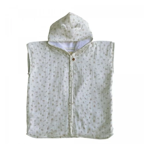 Gabrielle Paris Capes De Bain Bébé Et Peignoirs Enfant Peignoir En Gaze De Coton Biologique à Motifs Crème 3 Gabrielle Paris Capes De Bain Bébé Et Peignoirs Enfant Peignoir En Gaze De Coton Biologique à Motifs Crème