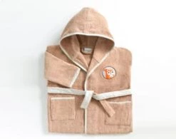 Becquet Capes De Bain Bébé Et Peignoirs Enfant Peignoir Enfant Rose 4 Ans En Coton -Couvertures bébé et enfant Soldes peignoir enfant beige 4 ans en coton 5