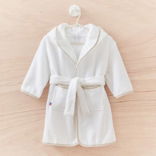 Cocoeko Capes De Bain Bébé Et Peignoirs Enfant Peignoir Enfant Blanc & Lin (4-6ans) 6 Cocoeko Capes De Bain Bébé Et Peignoirs Enfant Peignoir Enfant Blanc & Lin (4-6ans) – Image 4