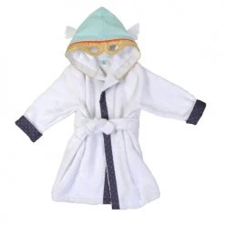 Little Crevette Capes De Bain Bébé Et Peignoirs Enfant Peignoir Enfant Coton Bio 2-3 Ans