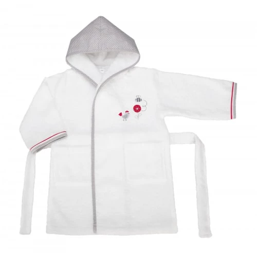 LASA Home Capes De Bain Bébé Et Peignoirs Enfant Peignoir Enfant Coton Gris 6 ANS 3 LASA Home Capes De Bain Bébé Et Peignoirs Enfant Peignoir Enfant Coton Gris 6 ANS