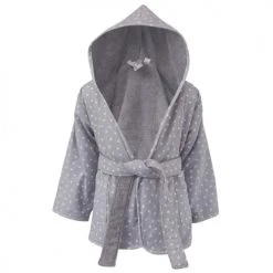 Sensei Maison Capes De Bain Bébé Et Peignoirs Enfant Peignoir Enfant Doublé Galet 01 An