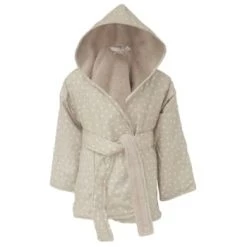 Sensei Maison Capes De Bain Bébé Et Peignoirs Enfant Peignoir Enfant Doublé Galet 02 Ans -Couvertures bébé et enfant Soldes peignoir enfant double sable 02 ans 5