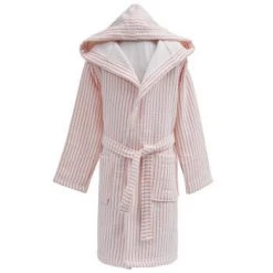 Sensei Maison Capes De Bain Bébé Et Peignoirs Enfant Peignoir Enfant En Coton Bio 400 Gr/m² Fraise 08/09 Ans -Couvertures bébé et enfant Soldes peignoir enfant en coton bio 400 gr m2 fraise 08 09 ans 4