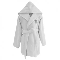 Sensei Maison Capes De Bain Bébé Et Peignoirs Enfant Peignoir Enfant En Coton Peigné Blanc 02 Ans