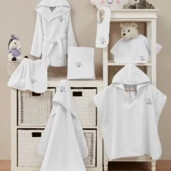 Sensei Maison Capes De Bain Bébé Et Peignoirs Enfant Peignoir Enfant En Coton Peigné Blanc 02 Ans -Couvertures bébé et enfant Soldes peignoir enfant en coton peigne blanc 02 ans 4