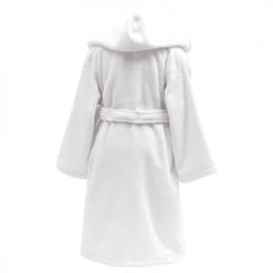 Sensei Maison Capes De Bain Bébé Et Peignoirs Enfant Peignoir Enfant En Coton Peigné Blanc 06 Ans -Couvertures bébé et enfant Soldes peignoir enfant en coton peigne blanc 06 ans 3