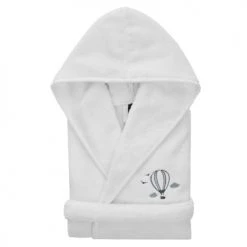Sensei Maison Capes De Bain Bébé Et Peignoirs Enfant Peignoir Enfant En Coton Peigné Blanc 06 Ans -Couvertures bébé et enfant Soldes peignoir enfant en coton peigne blanc 06 ans 8
