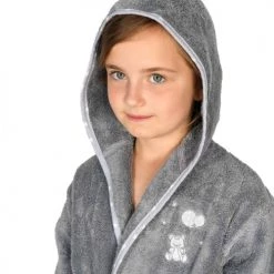 Sensei Maison Capes De Bain Bébé Et Peignoirs Enfant Peignoir Enfant En Coton Peigné Galet 02 Ans -Couvertures bébé et enfant Soldes peignoir enfant en coton peigne galet 02 ans 2