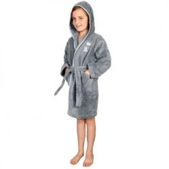 Sensei Maison Capes De Bain Bébé Et Peignoirs Enfant Peignoir Enfant En Coton Peigné Galet 02 Ans -Couvertures bébé et enfant Soldes peignoir enfant en coton peigne galet 02 ans 3