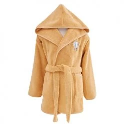 Sensei Maison Capes De Bain Bébé Et Peignoirs Enfant Peignoir Enfant En Coton Peigné Miel 04 Ans