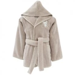 Sensei Maison Capes De Bain Bébé Et Peignoirs Enfant Peignoir Enfant En Coton Peigné Sable 04 Ans
