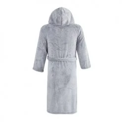Sensei Maison Capes De Bain Bébé Et Peignoirs Enfant Peignoir Enfant Junior Polaire Anthracite 08/10 Ans -Couvertures bébé et enfant Soldes peignoir enfant junior polaire anthracite 08 10 ans 1