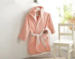 Becquet Capes De Bain Bébé Et Peignoirs Enfant Peignoir Enfant Rose 8 Ans En Coton -Couvertures bébé et enfant Soldes peignoir enfant rose 8 ans en coton 10