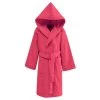 Sensei Maison Capes De Bain Bébé Et Peignoirs Enfant Peignoir Enfant Velours à Capuche Fushia 04 Ans