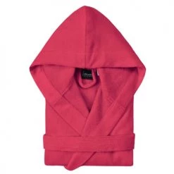 Sensei Maison Capes De Bain Bébé Et Peignoirs Enfant Peignoir Enfant Velours à Capuche Fushia 04 Ans -Couvertures bébé et enfant Soldes peignoir enfant velours a capuche fushia 04 ans 3