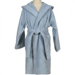 Sensei Maison Capes De Bain Bébé Et Peignoirs Enfant Peignoir Enfant Velours à Capuche Poudre 08/10 Ans -Couvertures bébé et enfant Soldes peignoir enfant velours a capuche poudre 08 10 ans 4