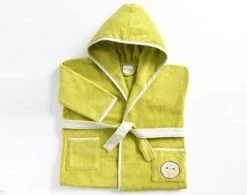 Becquet Capes De Bain Bébé Et Peignoirs Enfant Peignoir Enfant Vert 2 Ans En Coton