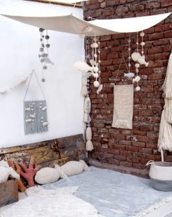 Lorena Canals Ciels De Lit Pendentif Océan En Coton Bleu Et Blanc 100x120 -Couvertures bébé et enfant Soldes pendentif ocean en coton bleu et blanc 100x120 6