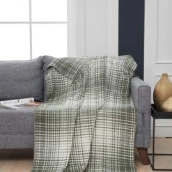 Sensei Maison Capes De Bain Bébé Et Peignoirs Enfant Plaid à Franges Anthracite 130x170 Cm -Couvertures bébé et enfant Soldes plaid a franges eucalyptus 130x170 cm 10