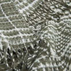 Sensei Maison Capes De Bain Bébé Et Peignoirs Enfant Plaid à Franges Eucalyptus 130x170 Cm -Couvertures bébé et enfant Soldes plaid a franges eucalyptus 130x170 cm 7