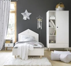 Maisons Du Monde Couvertures Bébé Et Enfant Plaid Blanc Motifs étoiles Argentées 170x130cm -Couvertures bébé et enfant Soldes plaid blanc motifs etoiles argentees 170x130cm 1000 9 17 171233 4