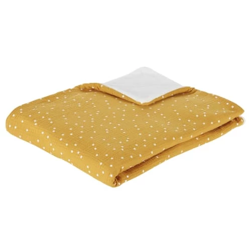Maisons Du Monde Couvertures Bébé Et Enfant Plaid En Gaze De Coton OEKO-TEX® Jaune à Pois Blancs 75x100 3 Maisons Du Monde Couvertures Bébé Et Enfant Plaid En Gaze De Coton OEKO-TEX® Jaune à Pois Blancs 75x100