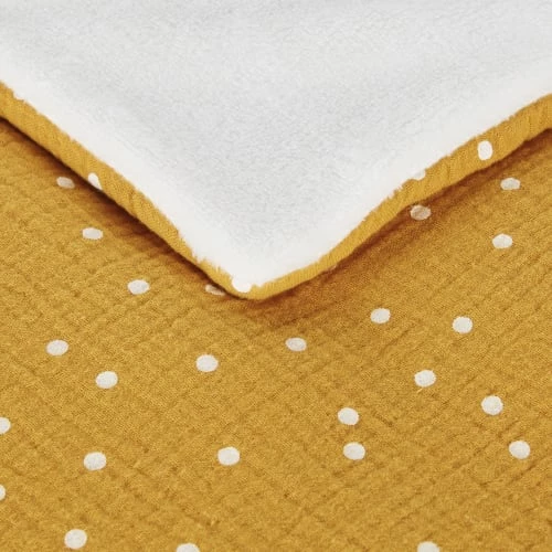 Maisons Du Monde Couvertures Bébé Et Enfant Plaid En Gaze De Coton OEKO-TEX® Jaune à Pois Blancs 75x100 4 Maisons Du Monde Couvertures Bébé Et Enfant Plaid En Gaze De Coton OEKO-TEX® Jaune à Pois Blancs 75x100 – Image 2