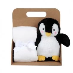 Home Maison Couvertures Bébé Et Enfant Plaid Et Peluche Pingouin Polyester Noir 75 X 75 -Couvertures bébé et enfant Soldes plaid et peluche pingouin polyester noir 75 x 75 2