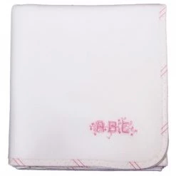 Laura Ashley Baby Couvertures Bébé Et Enfant Plaid Polaire 80x110 Cm Alphabet Rose