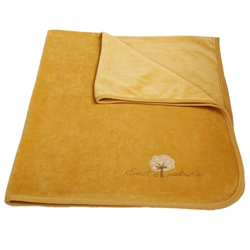 Eveil Et Nature Couvertures Bébé Et Enfant Plaid Velours 75x100 Cm Coton Bio Ambre 4 Eveil Et Nature Couvertures Bébé Et Enfant Plaid Velours 75x100 Cm Coton Bio Ambre – Image 2