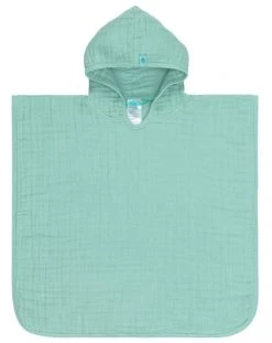 Lassig Capes De Bain Bébé Et Peignoirs Enfant Poncho De Bain En Mousseline Menthe 60x87