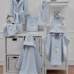 Sensei Maison Capes De Bain Bébé Et Peignoirs Enfant Poncho De Bain Enfant Ciel Taille Unique -Couvertures bébé et enfant Soldes poncho de bain enfant ciel taille unique 2