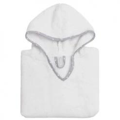 Sensei Maison Capes De Bain Bébé Et Peignoirs Enfant Poncho De Bain Enfant En Coton Peigné Blanc Taille Unique (4 - 8 Ans)