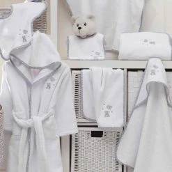 Sensei Maison Capes De Bain Bébé Et Peignoirs Enfant Poncho De Bain Enfant En Coton Peigné Blanc Taille Unique (4 - 8 Ans) -Couvertures bébé et enfant Soldes poncho de bain enfant en coton peigne blanc taille unique 4 8 ans 6