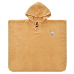 Sensei Maison Capes De Bain Bébé Et Peignoirs Enfant Poncho De Bain Enfant En Coton Peigné Miel Taille Unique (4 - 8 Ans)