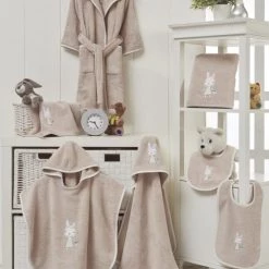 Sensei Maison Capes De Bain Bébé Et Peignoirs Enfant Poncho Enfant Sable Taille Unique -Couvertures bébé et enfant Soldes poncho enfant sable taille unique 2