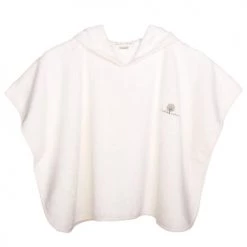Eveil Et Nature Capes De Bain Bébé Et Peignoirs Enfant Poncho Eponge 0/24 Mois Coton Bio Ecru