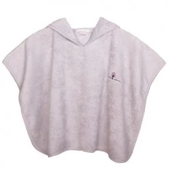 Eveil Et Nature Capes De Bain Bébé Et Peignoirs Enfant Poncho Eponge 0/24 Mois Coton Bio Iris