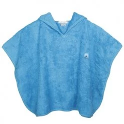 Eveil Et Nature Capes De Bain Bébé Et Peignoirs Enfant Poncho Eponge 0/24 Mois Coton Bio Lagon