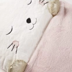 Maisons Du Monde Couvertures Bébé Et Enfant Sac De Couchage Enfant Chat Blanc, Rose Et Doré -Couvertures bébé et enfant Soldes sac de couchage enfant chat blanc rose et dore 1000 7 1 193603 3
