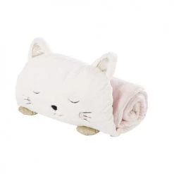 Maisons Du Monde Couvertures Bébé Et Enfant Sac De Couchage Enfant Chat Blanc, Rose Et Doré